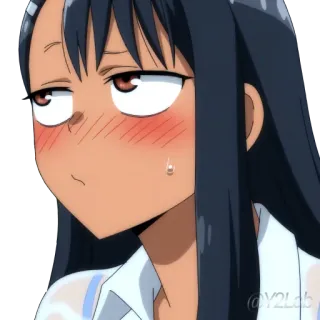 😅 Nagatoro Don't Toy With Me, Miss Nagatoro Anime, Nagatoro, Manga, Imut, Gadis, Kartun telegram sticker