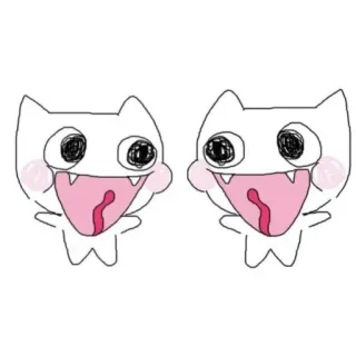 🥰 mèo, hoạt hình, nhãn dán, động vật, minh họa, dễ thương telegram sticker