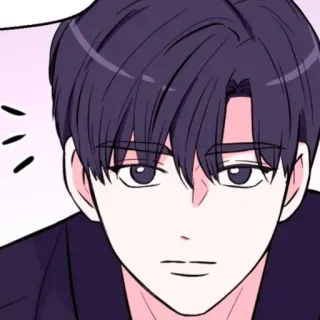 📹 남자, 만화, 인물 사진, 얼굴, 한국 스타일 telegram sticker