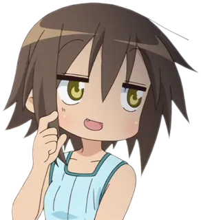 😅 Anime, Chica, Personaje, Lindo, Manga whatsapp sticker