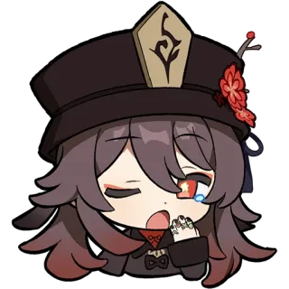 🥱 Hu Tao Genshin Impact Anime, Video game, Fofo, Personagem, Hu Tao, Genshin Impact telegram sticker