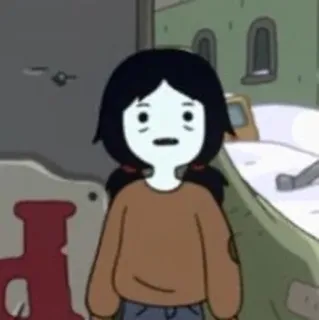 🖤 Marceline Adventure Time cartoon, animated, character, marceline, adventure time whatsapp sticker
