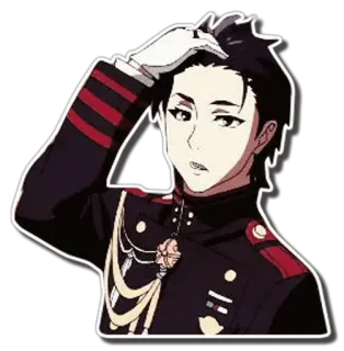 😏 Anime, Militär, Uniform, Charakter, Manga telegram sticker