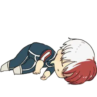 😴 Shoto Todoroki My Hero Academia Anime, Chibi, Todoroki, My Hero Academia whatsapp sticker