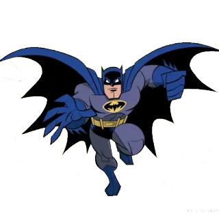 👊 Batman Batman, DC Comics, superhéroe, cómic, dibujos animados, vigilante, detective telegram sticker