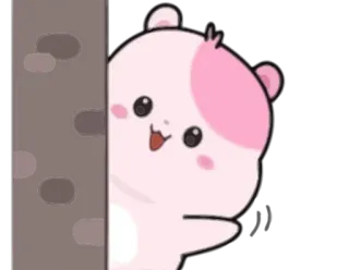 👋 Hamster, süß, kawaii, gucken, Tier whatsapp sticker