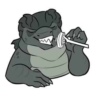 📌 Alligator, Cartoon, Figur, Tier, Süß telegram sticker