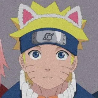 🍜 Naruto Uzumaki Naruto Anime, Naruto, Dessin animé, Oreilles de chat, Autocollant whatsapp sticker