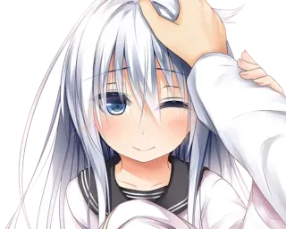 ❤️ アニメ, マンガ, 女の子, 可愛い, キャラクター, 頭ポンポン telegram sticker