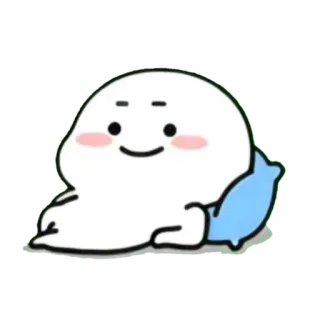 🪃 Hoạt hình, Dễ thương, Gối, Blob, Chibi telegram sticker