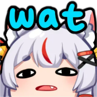 🙄 wat Emote, Anime, Ausdruck, Wat telegram sticker
