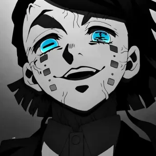 💙 Rui Demon Slayer Anime, Demon Slayer, Rui, Ragno, Personaggio anime, Cattivo whatsapp sticker