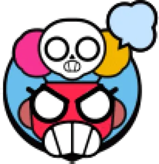 😡 โกรธ, หัวกะโหลก, สีหน้า, การ์ตูน, ใบหน้า, ความก้าวร้าว, ความโกรธ telegram sticker