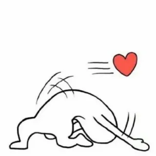 😭 cuore, amore, contorno, caduta, curvo telegram sticker