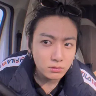 🐰 Jungkook 人物, 男性, 歌手, 亚洲, 肖像, 名人, 韩流 telegram sticker