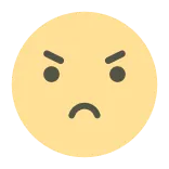 😠 angry, annoyed, upset, mood, emoji, frustrated whatsapp sticker