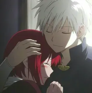 💜 Anime, Romance, Abraço, Casal, Amor, Emoções whatsapp sticker