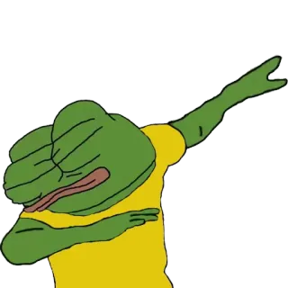 😎 Pepe the Frog Pepe, Pepe der Frosch, Meme, Dabben whatsapp sticker