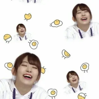 💘 femme, oeufs, joie, sourire, oeufs cartoon telegram sticker