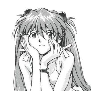 💗 Asuka Langley Soryu Neon Genesis Evangelion アニメ, マンガ, 女の子, ポートレート, エヴァンゲリオン, キャラクター, アスカ・ラングレー・惣流 whatsapp sticker