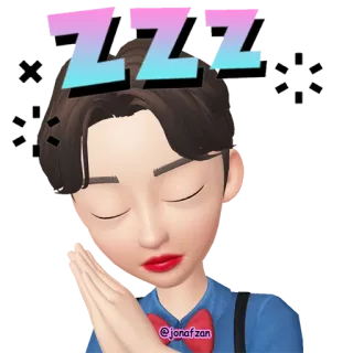 😴 ZZZ dormir, zzz, dibujos animados, soñoliento, cansado, soñando telegram sticker