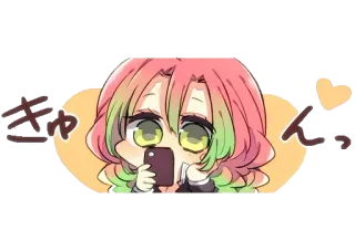 💖 きゅん 动漫, 可爱, 爱心, 卡哇伊, 女孩 whatsapp sticker