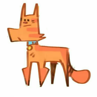 😐 Katze, Tier, Orange, Cartoon telegram sticker