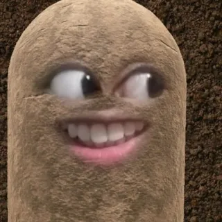 🥔 kartoffel, witzig, meme, gesicht, essen whatsapp sticker