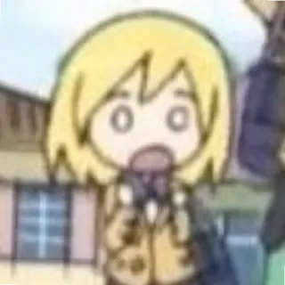 😧 Anime, Desenho animado, Mangá, Personagem, Ilustração telegram sticker