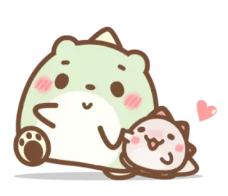 🥰 fofo, urso, gato, animal, amizade, desenho animado telegram sticker