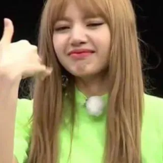 😭 Lisa woman, asian, blonde hair, kpop, celebrity, singer, lisa manoban, blackpink telegram sticker
