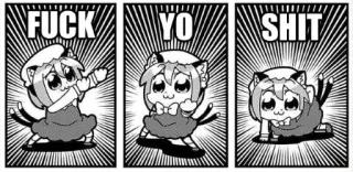 🖕 FUCK YO SHIT ofensivo, dibujos animados, cómic, palabrotas, grosero, vulgar whatsapp sticker