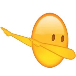 🤚 emoji, dab, dab emoji, celebration, funny whatsapp sticker