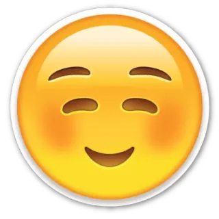 ☺️ Emoji, Faccina, Felice, Espressione, Carino, Adesivo telegram sticker