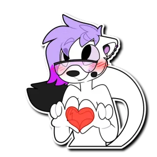 🥰 desenho animado, personagem, coração, amor, fofo telegram sticker