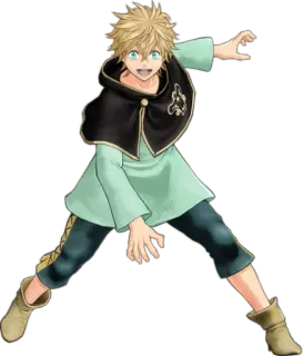 😁 Yuno Black Clover anime, character, manga, magic, wizard whatsapp sticker