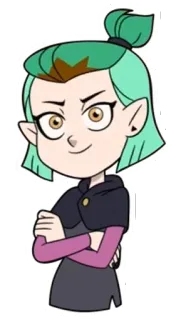 😈 Amity Blight The Owl House การ์ตูน, แอนิเมชัน, อมิตี้ ไบลท์, บ้านนกฮูก, ตัวละคร, แฟนอาร์ต telegram sticker