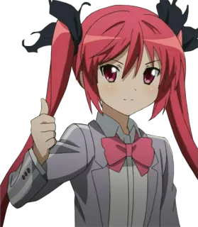 👍 アニメ, 女の子, 漫画, キャラクター, いいね telegram sticker