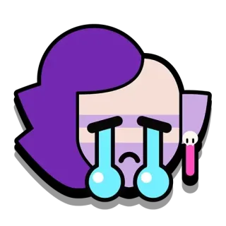 😢 Emz Brawl Stars emz, brawl stars, triste, chorando, sticker, zombie telegram sticker