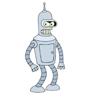 👀 Bender Futurama Bender, Futurama, robot, kartun, karakter telegram sticker