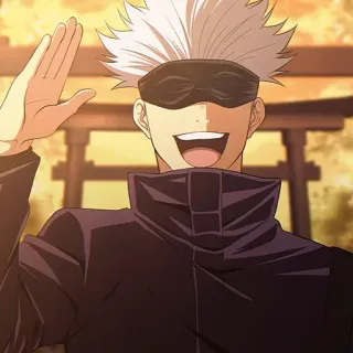 👋 Gojo Satoru Jujutsu Kaisen anime, sorcerer, gojo, jujutsu kaisen, character whatsapp sticker