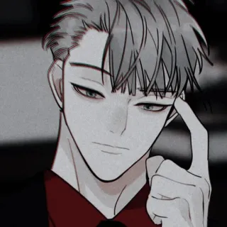 🩺 anime, man, drawing, portrait, serious, webtoon telegram sticker