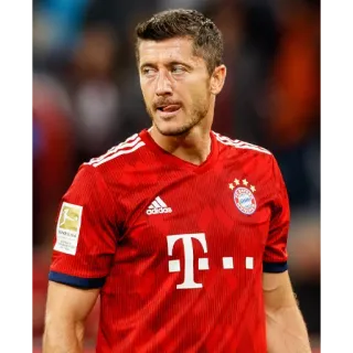 😋 Robert Lewandowski fútbol, futbolista, atleta, jugador, deportes, Lewandowski, Bayern Múnich telegram sticker