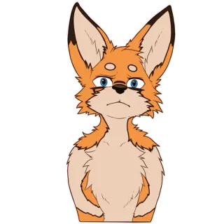 🦊 Furry, Antropomorfik, Binatang, Rubah, Kartun telegram sticker