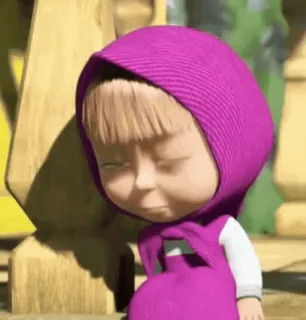 😔 Masha Masha and the Bear Cartoon, Animation, Kind, Kind telegram sticker