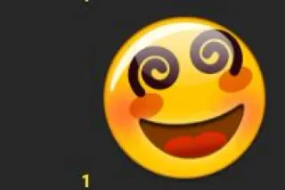 😮‍💨 Emoji, Vertige, Smiley, Dessin animé, Expression, Yeux spirale whatsapp sticker