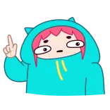 ๐ณ karakter, kartun, anime, stiker, imut telegram sticker