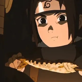 🗡️ Itachi Naruto Итачи, Наруто, Аниме, Манга, Персонаж, Рыба telegram sticker