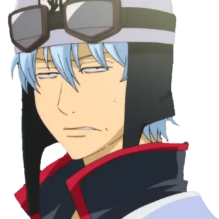 😒 Sakata Gintoki Gintama Anime, Manga, Gintama, Sakata Gintoki, Postać, Wyraz twarzy whatsapp sticker
