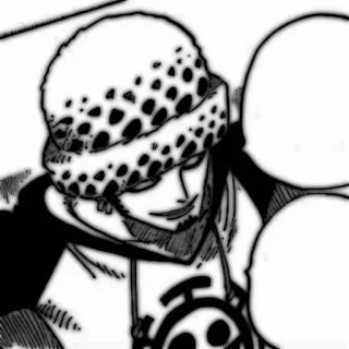 🗯 Trafalgar Law One Piece Anime, One Piece, Trafalgar Law, Hải tặc, Manga telegram sticker